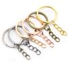 20pcs 25mm 28mm 30mm Rings Keychain Key Ring Chain Multi-colors Round DIY Jewelry Making Accessories Findings