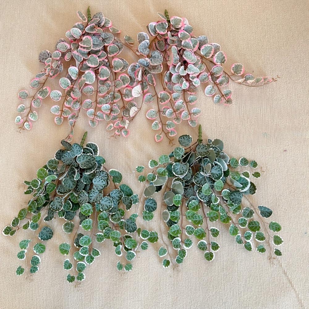 1PC Artificial Plants Vines Fake Hanging Eucalyptus Leaves Plastic Foliage Wall Hanging Rattan for Wedding Home Garden Decor