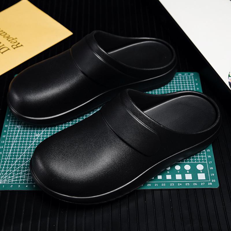 Men Waterproof Chef Shoes Non-slip and Oil-proof Kitchen Shoes Operating Room Slippers Summer Spring and Autumn Outdoor Clogs