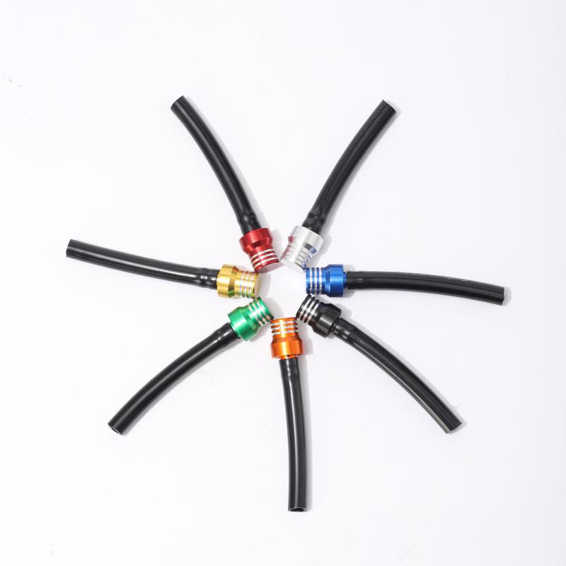 Motorcycle Gas Fuel Cap Single Way Valves Vent Breather Hoses Tubes For Motocross Atv Quad Dirt Pit Bike Fuel Tank Breather Pipe