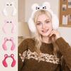Soft Faux Fur Plush Earmuffs Elastic Headband Cartoon Ear Covers Fluffy Ear Muffs  Winter Outdoor