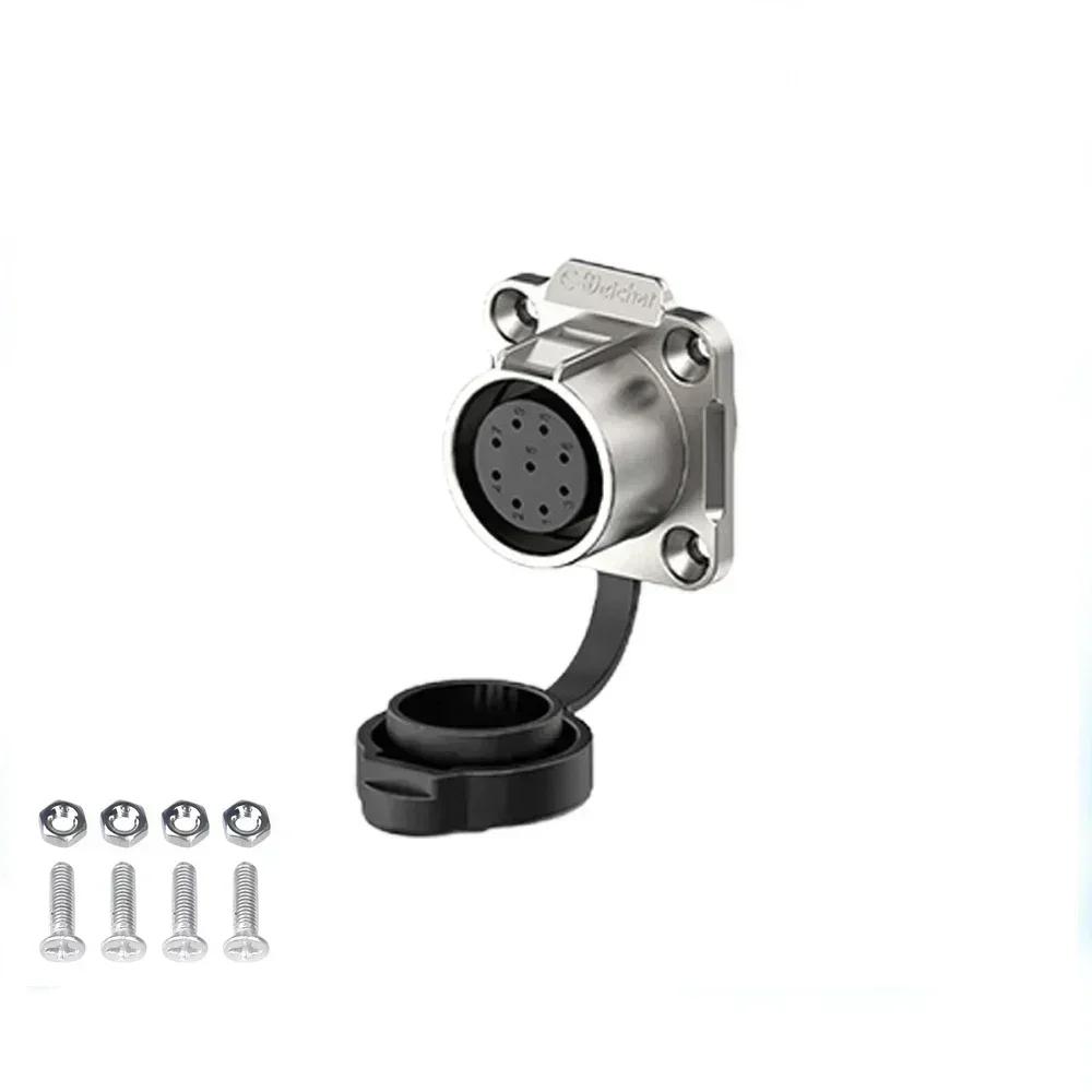 EW-LP20 Waterproof M20 Power Aviation Connector 2 3 4 5 7 9 12 Pin Plug Socket Panel Adapter Industry Signal Rransceiver Radio