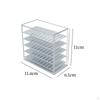 5 Layers Acrylic Eyelashes Storage Box with Dust Cover False Organizer Container