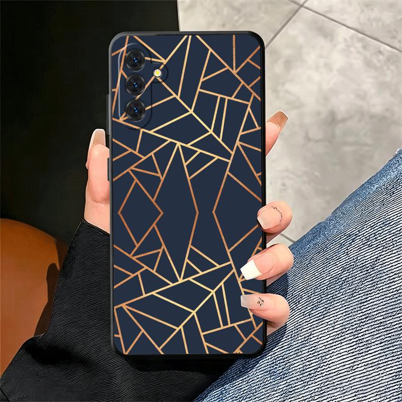 Geometric Marble Pattern Soft Phone Case for Samsung A17 A37 A57 A16 A26 A36 A56 A15 A25 A35 A55 A14 A24 A34 A54 A13 A23 A33 A53