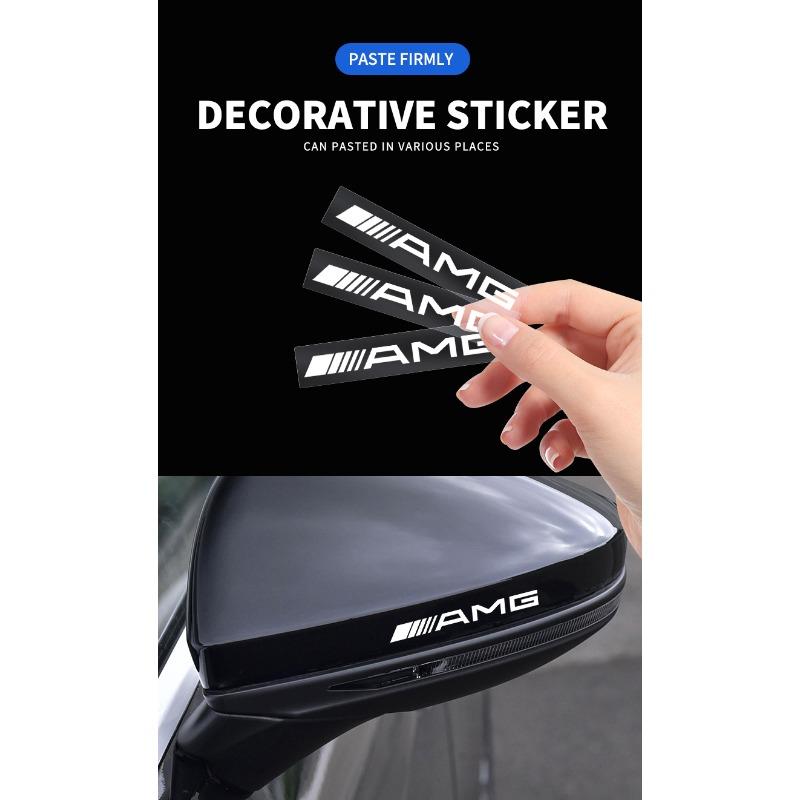 2/5/10 ks Náhodné samolepky do interiéru auta Styling emblému volantu pro Mercedes Benz AMG GLE GLS GLC CLA GLB ML W204 W206 W205 W212 W203