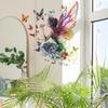 Self-adhesive Wall Stickers Dreamy Butterfly Fairy for Kids Room Bedroom Living Room Home Decor