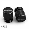 Car Wheel Tire Valve Caps Tyre Stem Covers Airdust Waterproof For Mitsubishi Eclipse Cross Badge Ralli Art 4PCS