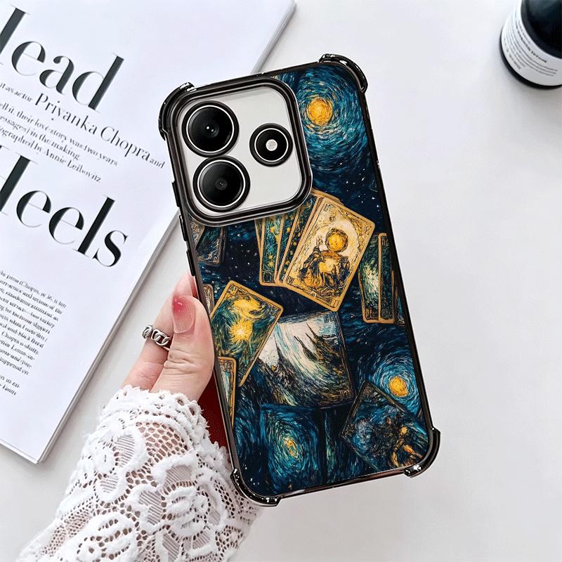 Hexe Tarotkarte Weiche Handyhülle Für Xiaomi Redmi Note 14 15 Pro Plus 13 12 11S 11T 5G 10 9S 9 Galvanisiert Anti-Fall Fundas