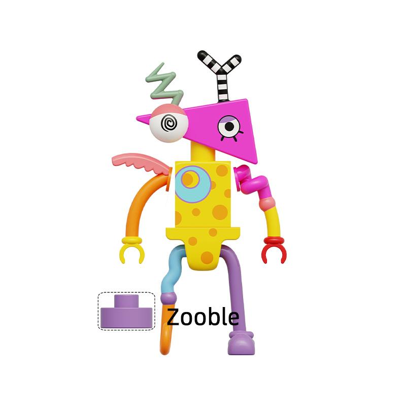 Дивовижний Gangle Pomni Ragatha Jax Цифровий Caine Kaufmo Цирк Zooble Kinger Моделі Блоки Набір Цеглинок MOC Подарунки Іграшки KDL827
