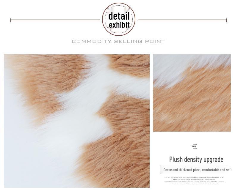 Nordic Luxury Long Pile Carpet: Washable, Printed, Full Coverage for Living Room or Bedroom.