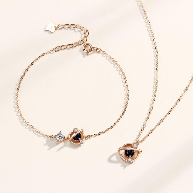 Dream Planet Bracelet Fashion Sweet Ins Niche Design Jewelry Korean Version Simple Glazed Bracelet