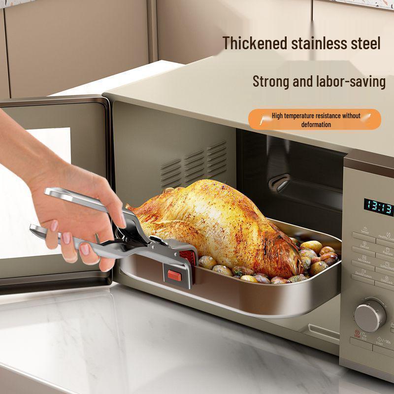 Stainless Steel Non-slip Anti-scalding Kitchen Tool for Bowls and Plates - Heat Resistant Clip