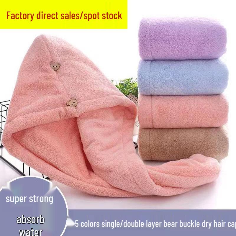 Damen Schnelltrocknendes, Saugfähiges Haarhandtuch-Wickeltuch - Dick, Fusselarm und Niedlich für Langes Haar