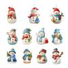 Christmas Ornament Snowman Pendant Acrylic Car Hanging Decoration Winter Xmas Tree Decoration Festive Gift Decor
