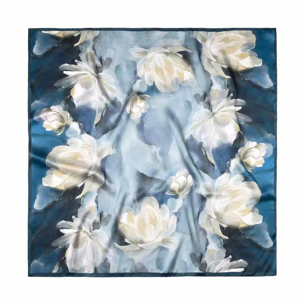 Silk Mulberry Square Scarf - Women's Spring/Summer Fashion Scarf