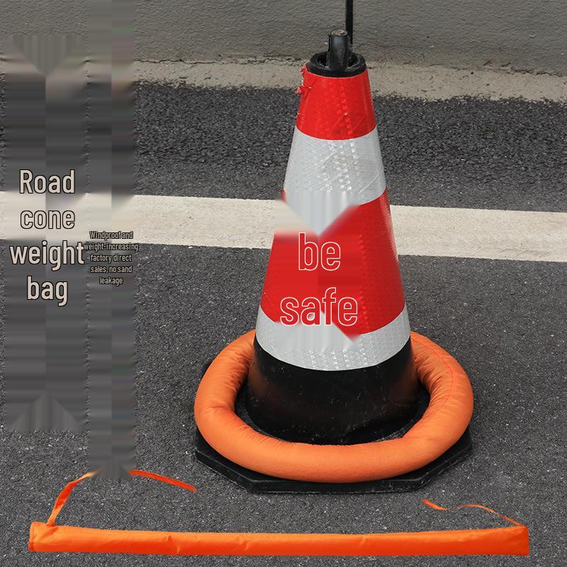 Reflective Traffic Cone Sandbag and Marker Ring Green 8*100cm