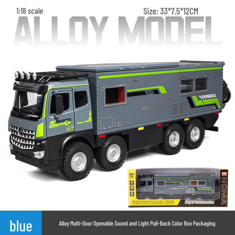 Newao 1:32 Off-Road RV & Motorcycle Alloy Model with Lights & Sound