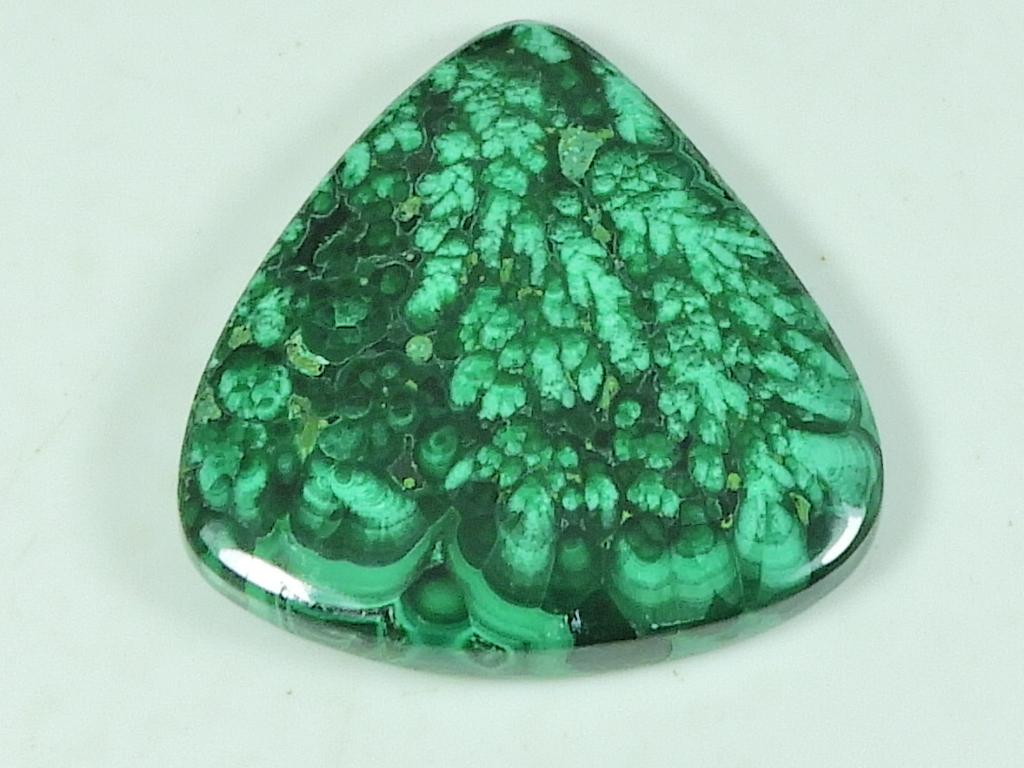 

34X35X05MM Natural Malachite Pear Shape Cabochon Loose Gemstone 75Cts. SK-4592