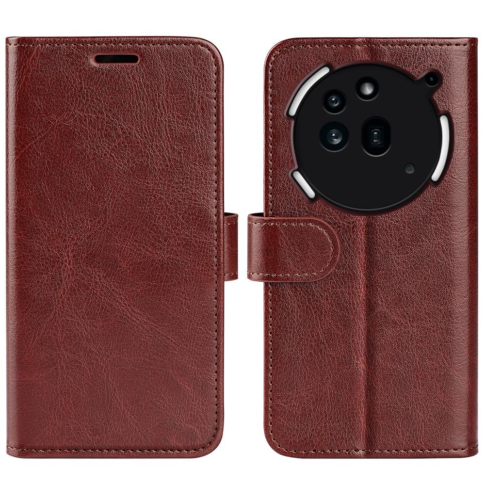 For Nothing Phone (3a) Pro Case Crazy Horse Texture Stand Leather Phone Cover