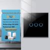 Zhengshang C4 Graffiti Smart WiFi+RF Switch, EU Standard, Voice-Controlled for Alexa & Google.