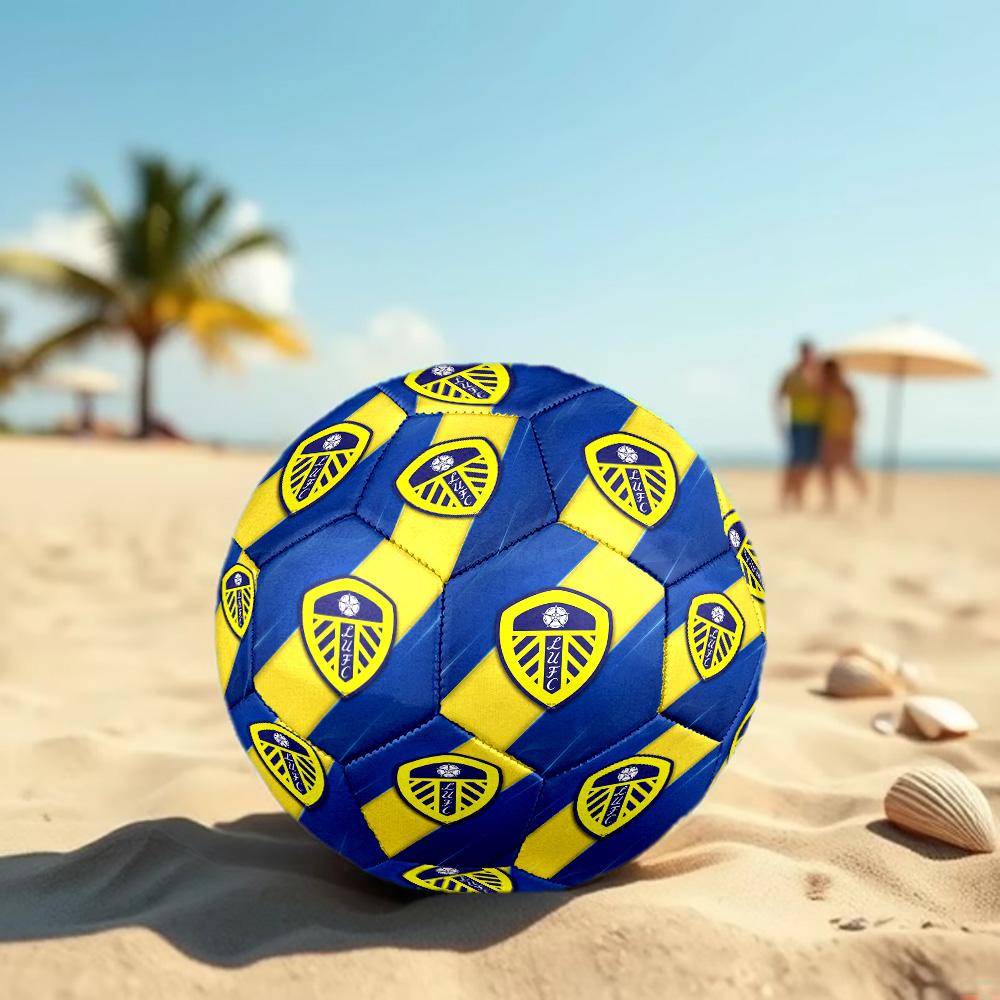 Leeds United Size 5 Football High Elastic Soccer Ball For Outdoor Competition Daily Training Play