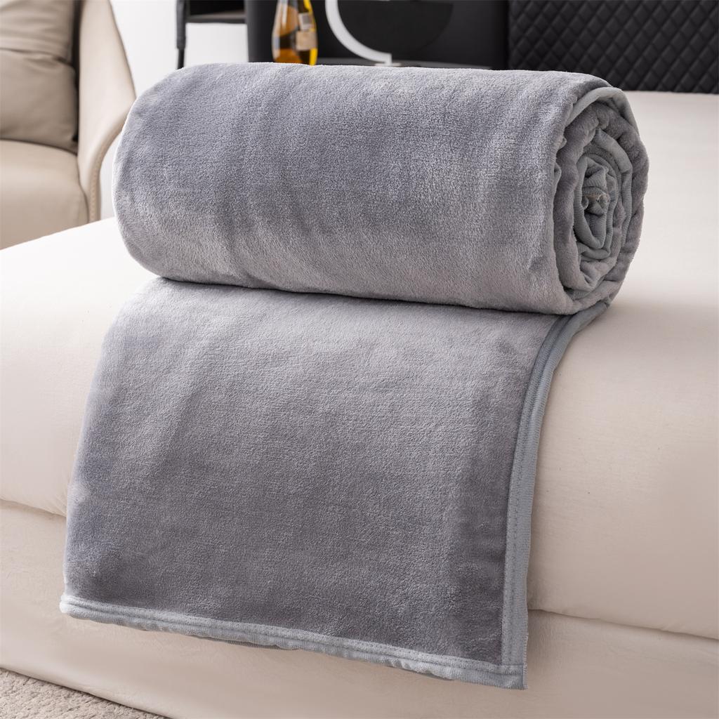 Cartoon Pattern Thick Flannel Blanket Lightweight Warm Nap Throw Blanket for Sofa All Season Cozy Soft Plush Bedspread Bed Sheet