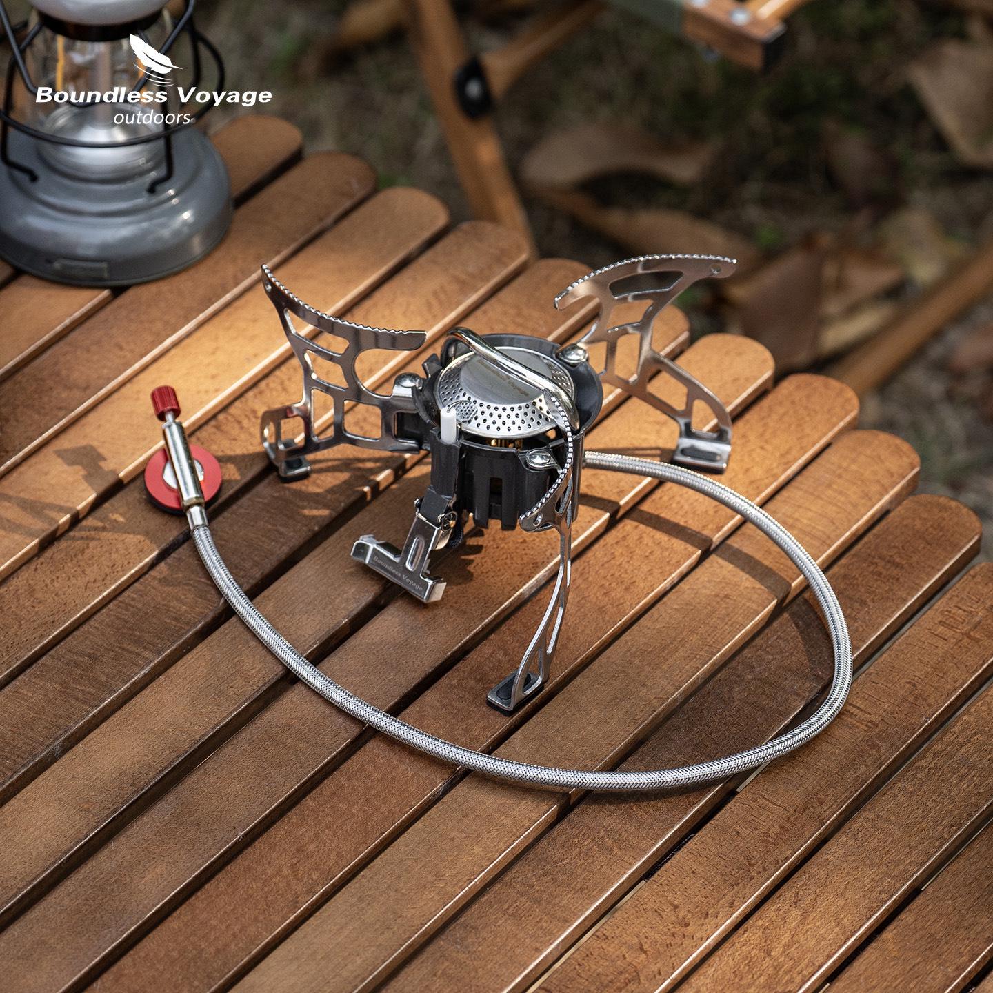 Biwei Portable Outdoor Gas Stove - Split-Type Camping Cookware for Picnics Manual