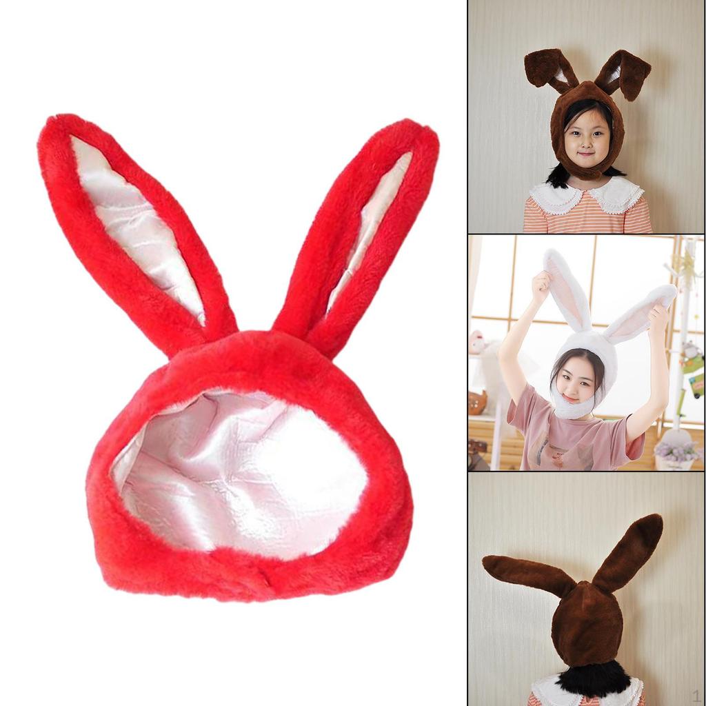 Bunny Ears Present Props Gift Headdress Head Warmer for Selfie Photography Cosplay Party Girls