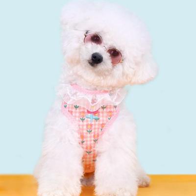 Berit Dog Flower Harness Small Dog Medium Dog, Blue