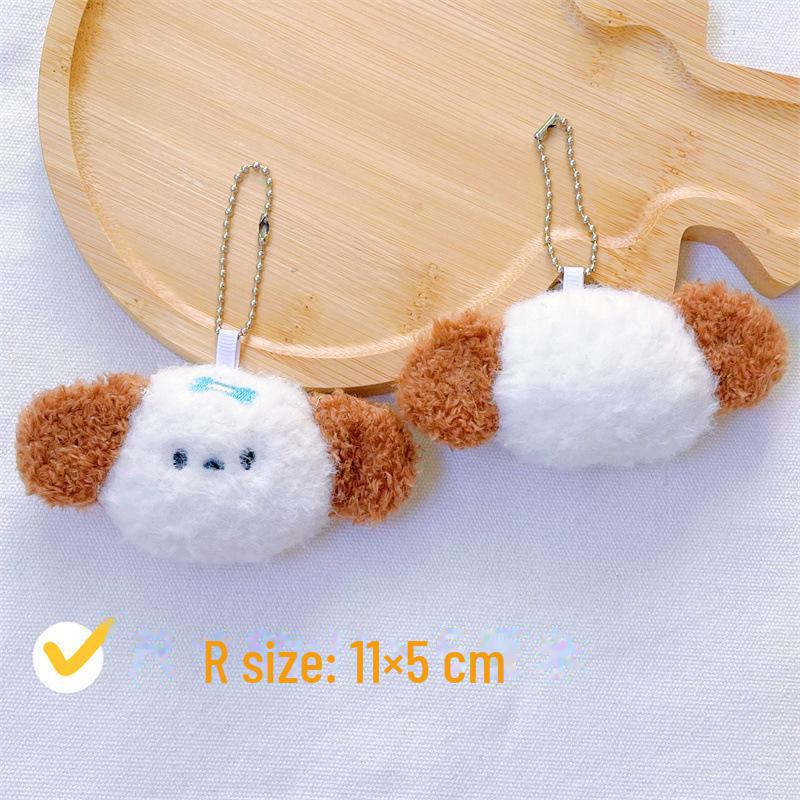 Cartoon Dog Plush Pendants: DIY Animal Accessories for Hats, Clothing, and Socks