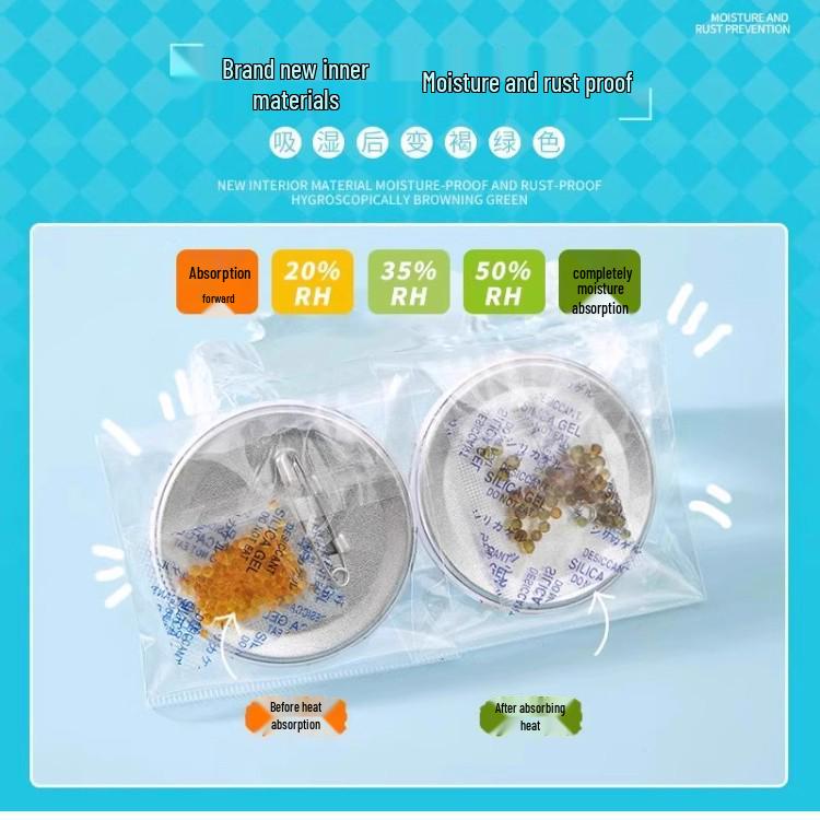 Baji Orange Silicone Moisture Absorber: Mold-Proof, Mildew-Resistant Dehumidifier for Books and Food