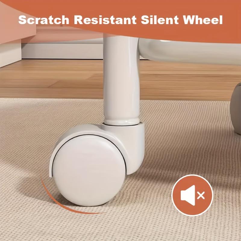 Rolling Stool with 360° Swivel Casters - Shoe Change Stool with Low Sitting Design,Comfortable Height, Durable Frame