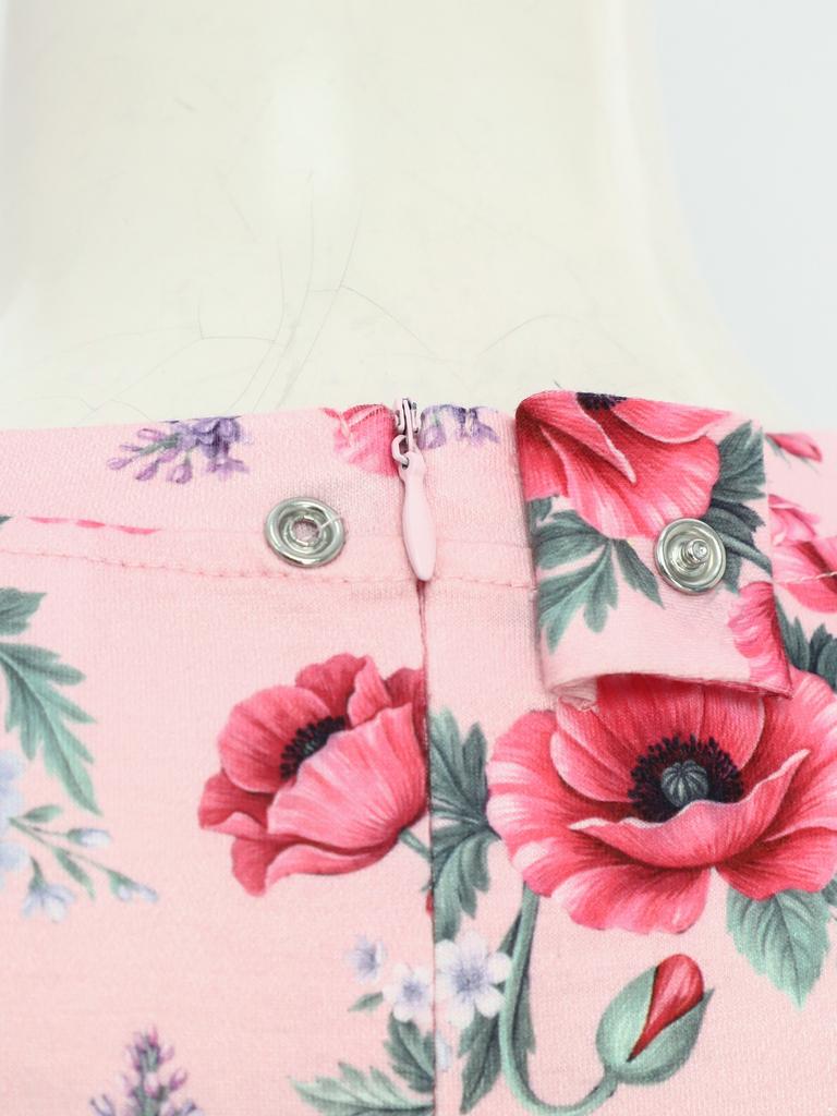 Damen Pflege-Jumpsuit für ältere Menschen mit Blumenprint, Kurzarm, Reißverschluss hinten, Loungewear-Stil, Anti-Strip, Anpassungsfähiger Strampler