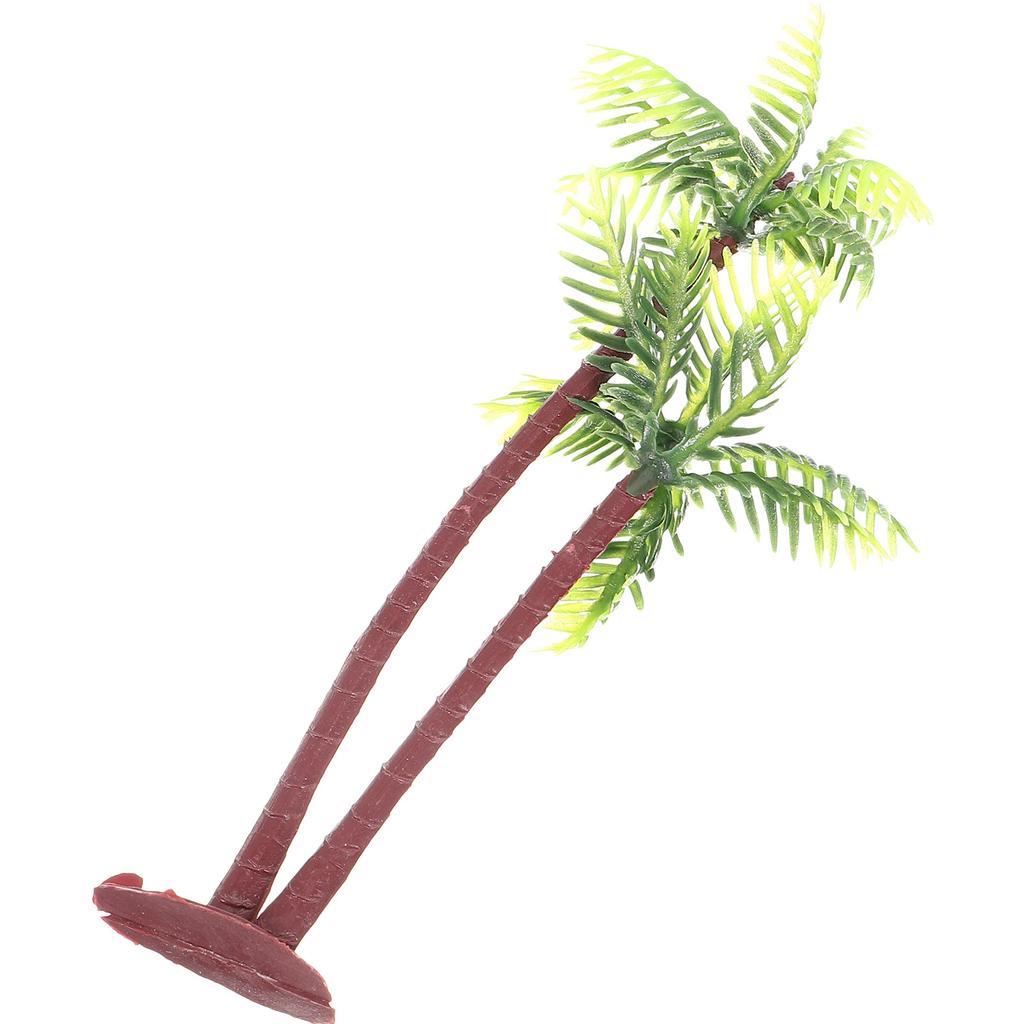 Plastic Coconut Palm Tree Miniature Realistic Shape Micro Landscape Supplies Mini Palm Tree Decoration Mini Landscape Decor