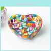Resin Heart Plate With Natural Crystal Fill For Home Decor And Giftgiving
