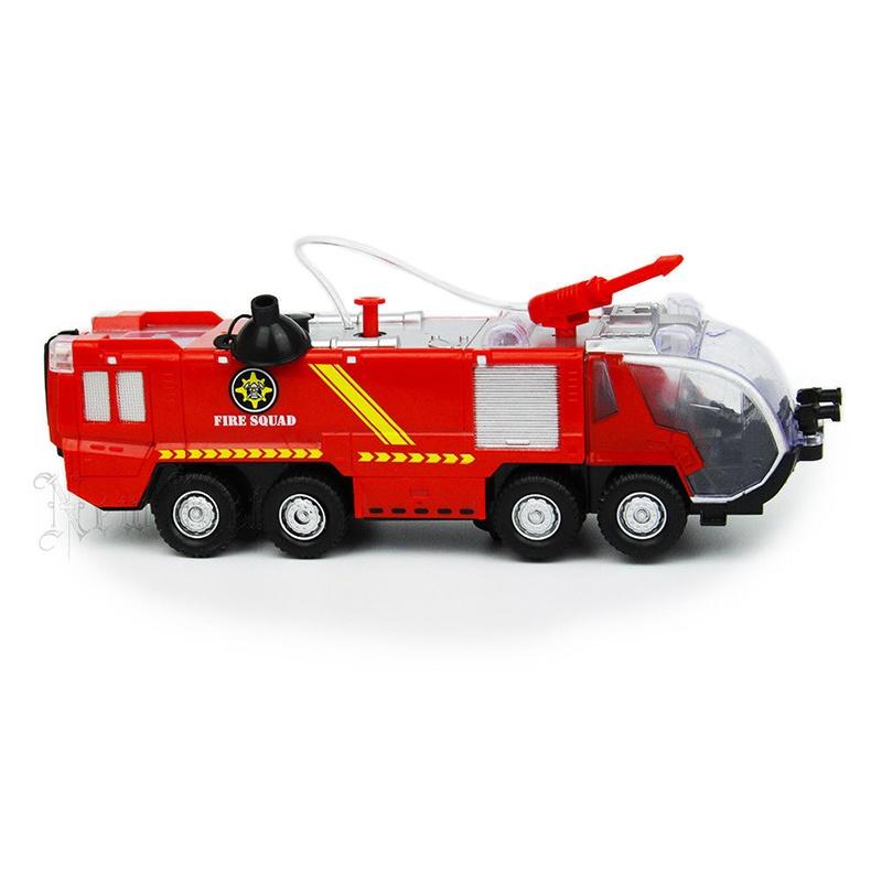 Fire Truck Rescue Fighters Vehicle With Lights Sounds And Water Pump For Kids**