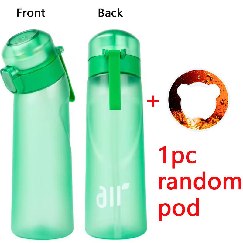 1 Stück Luftaromatisiertes Wasserflasche Mit 1 Stück Zufälligem Geschmacks-Pod Sportliche Duftende Wasserflasche 0 Zucker Aromen Ring Outdoor Wasserbecher