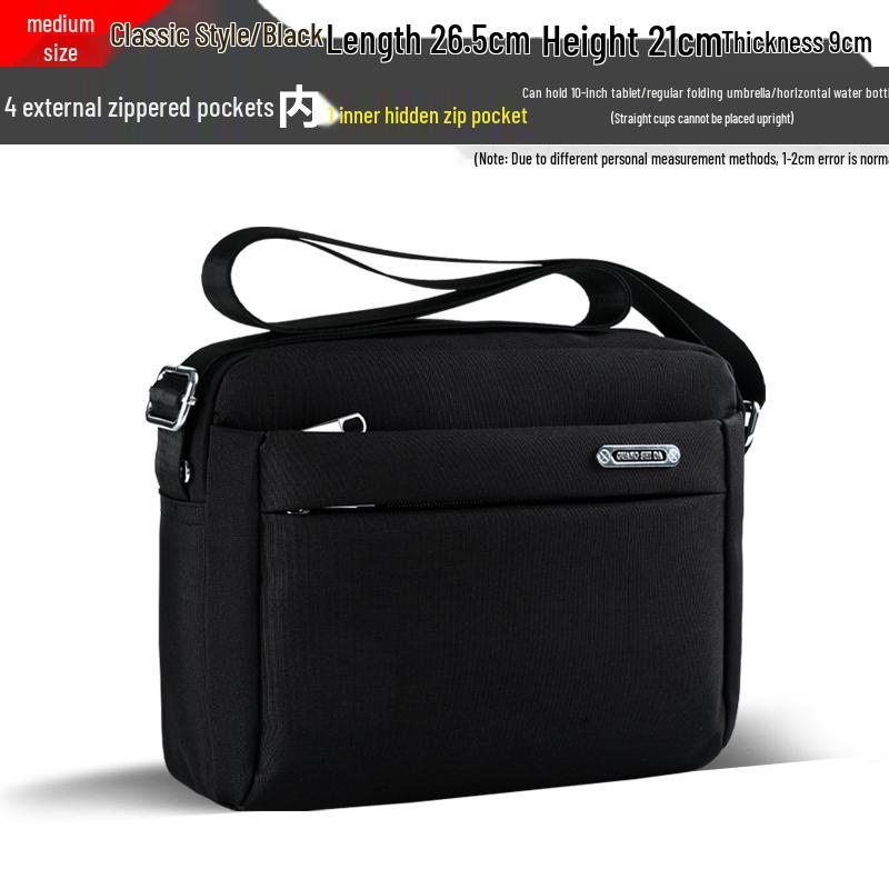 Trendy Men's Waterproof Oxford Crossbody Shoulder Bag