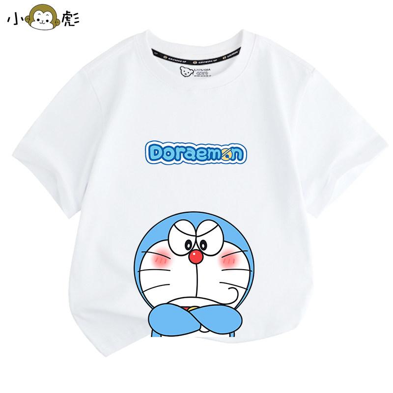 Doraemon Little Tinker Bell Catman Cartoon TShirt for Boys and Girls Men and Women Suitable for Childrens Clothing