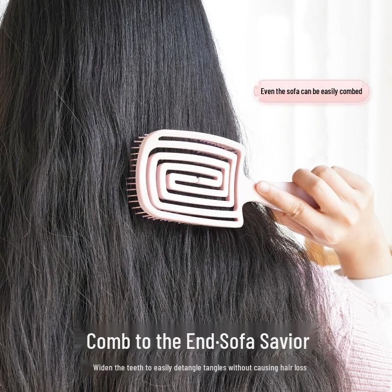 Puszysty Grzebień High-Top z Masażową Poduszką Powietrzną do Stylizacji Długich Włosów Damskich