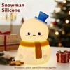 Snowtree Design Rechargeable Silicone Night Light Touch Control Winter Home Gift Novelty Ambient Lamp for Bedside Holiday Decor