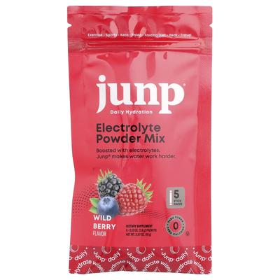 Electrolyte Powder Mix, Wild Berry, 5 Stick Packs, 3.8g (0.13oz) Each