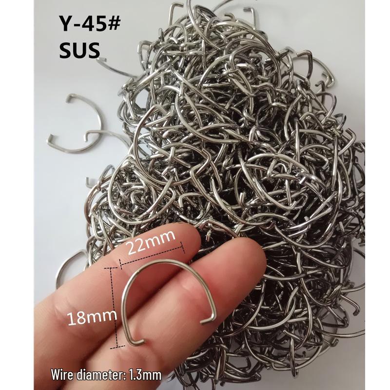 Spring Stainless Steel Snap Hook: Wire Clip Buckle, Elastic Snap Ring, U-Shape/C-Shape Retaining Ring