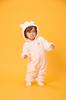 MIKIHOUSE HOT BISCUITS Romper Jumpsuit for Boys and One Size Fits All Product Girls, Pink, (60-80cm), Code 73-1203-615