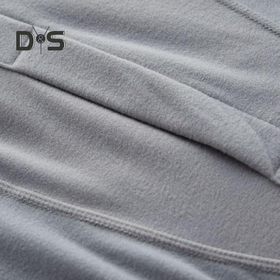 Men Pants Elastic Waist Double-Sided Brushed Thermal Insulation Long Johns Solid Color Mountaineering Vacation Travel Work School Bottoming Trousers