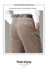 Men’s Wide-Leg Corduroy Pants: Winter-Ready, Pure Cotton, Double Pleat, Loose Fit for Middle-Aged & Seniors, Plus Size Available.