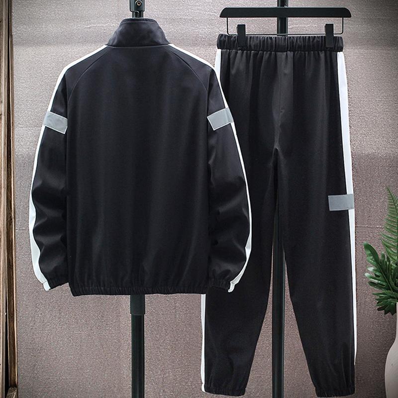 Men Tracksuit Two Piece Set Men'S Sets Sportswear Spring Autumn Jacket+Pants Casual Sports Suit Men Clothing Hip Hop