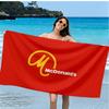 MCD Food Microfiber Beach Towel, Soft And Absorbent, Quick-Dry, Ideal for Summer Travel, Beach Essential, Swimming Pool Gifts