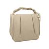 Handliche Make-up-Tasche, tragbar, zum Aufhängen, multifunktional, wasserdicht, Kosmetik-Kulturbeutel für Reisen, Beige