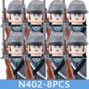 MOC City Series Soldier Figures Building Blocks Street View Military Female Warrior Accessories Guns Movies Christmas Bricks Toy